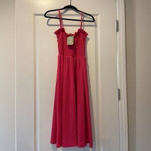 Pink comfy sun dress
